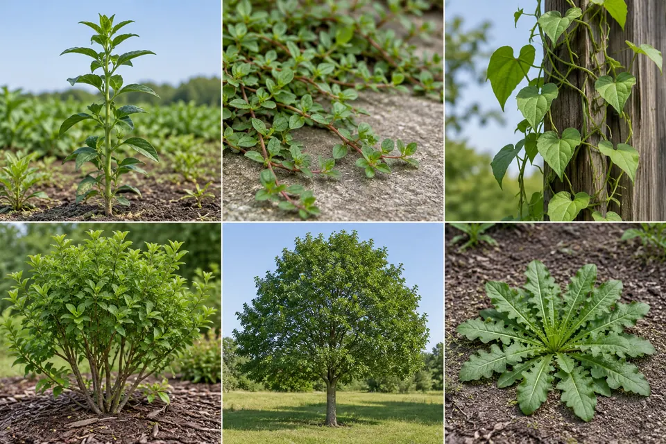 Piante con portamento eretto, prostrato, rampicante, arbustivo, arboreo e a rosetta.