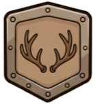 antlered trait badge