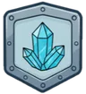 Badge de caractéristique : Cristallin