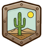 Desert badge
