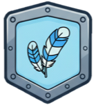 feathered trait badge