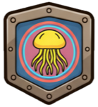 glowing trait badge