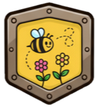 Pollinator Magnet badge