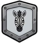 striped trait badge