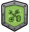 Badge de caractéristique : Symbiotique