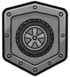 wheeled trait badge