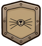 whiskered trait badge